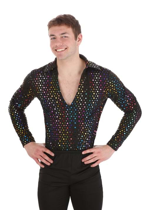 Dazzling Disco Costume Shirt for Men - US 7435