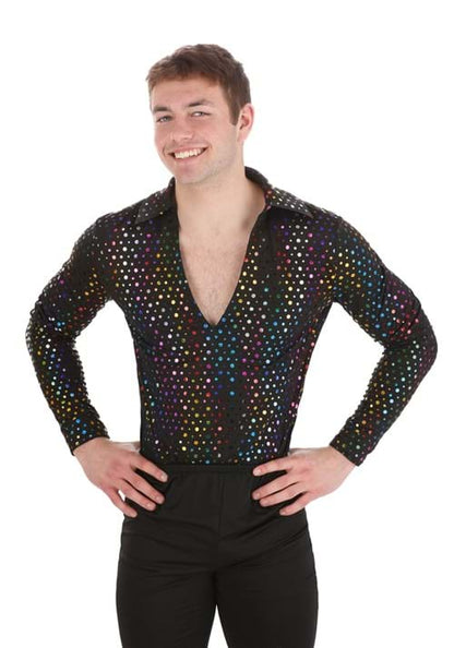 Dazzling Disco Costume Shirt for Men - US 7435