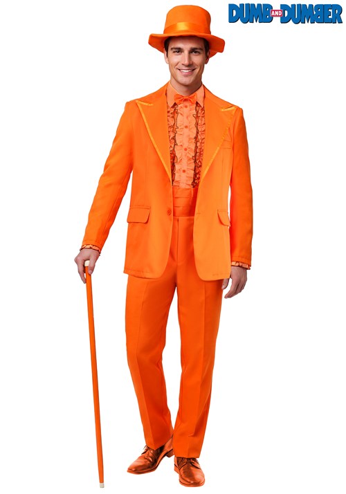 Men's Deluxe Lloyd Christmas Orange Dumb and Dumber Costume - US 6664