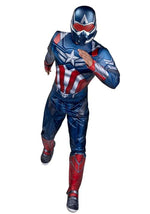 Men's Deluxe Captain America Sam Wilson Costume - US 9171