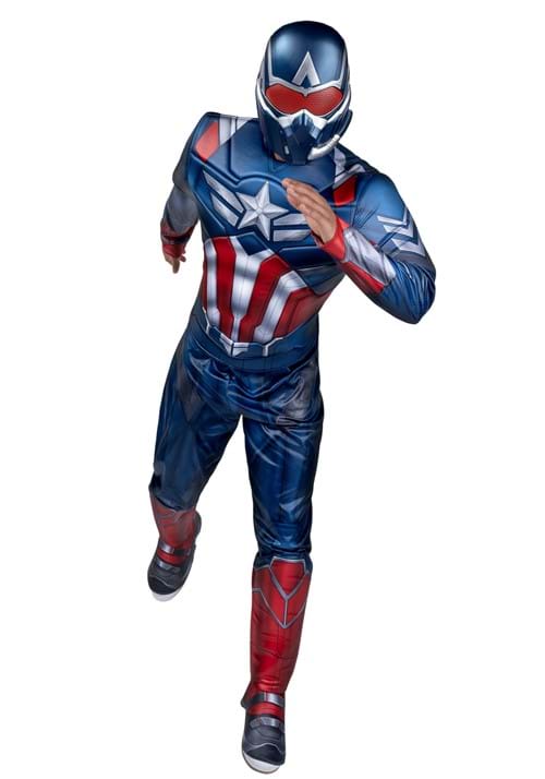 Men's Deluxe Captain America Sam Wilson Costume - US 9171