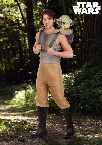 Men's Deluxe Star Wars Luke Skywalker with Yoda Costume - US 8462