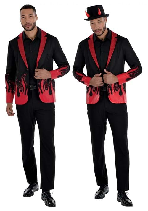 Men's Devil Flame Costume Jacket - US 8174