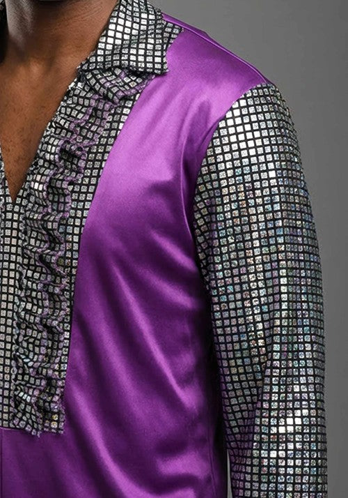 Men's Disco Costume Jumpsuit - US 8081