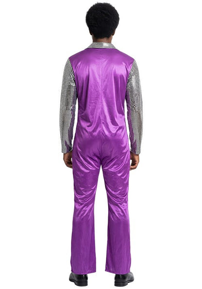 Men's Disco Costume Jumpsuit - US 8081