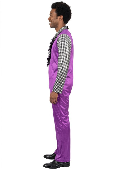 Men's Disco Costume Jumpsuit - US 8081