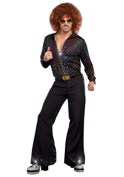 Men's Disco Dude Shirt Costume - US 8085