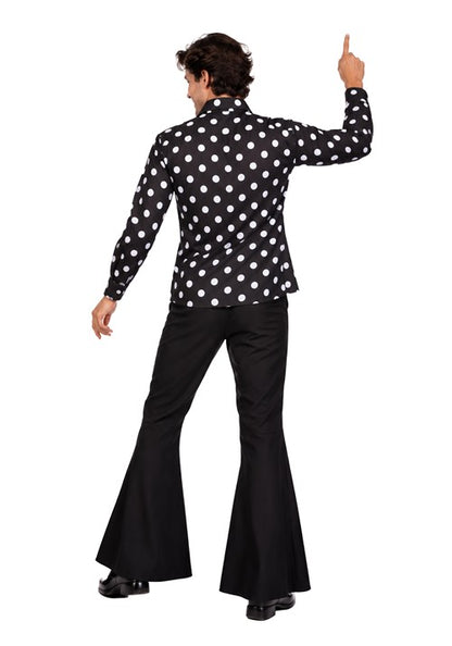 Men's Disco Heat Costume Shirt & Tie - US 9405