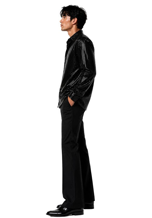 Men's Disco Inferno Black Costume - US 3945