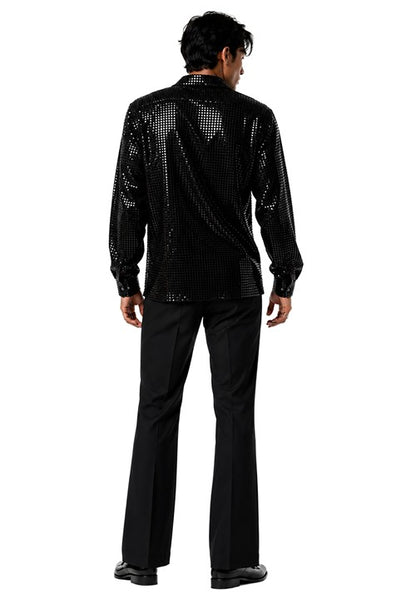 Men's Disco Inferno Black Costume - US 3945