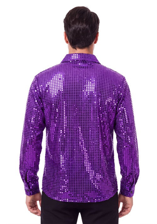 Men's Disco Inferno Purple Costume - US 8333