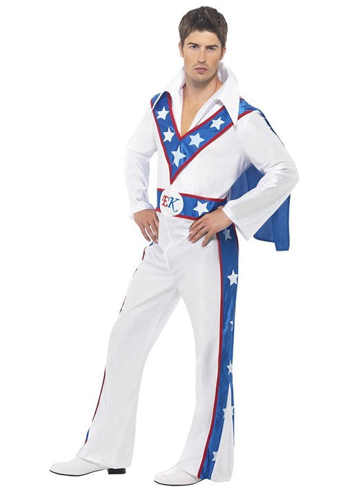 Men's Evel Knievel Jumpsuit Costume - US 8718