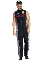 Men's Formula Racer Uniform Costume - US 9076