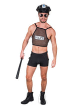 Men's Sexy Hot Cop Costume - US 9368