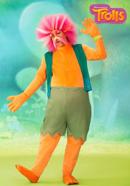 King Peppy Trolls Men's Costume - US 7540
