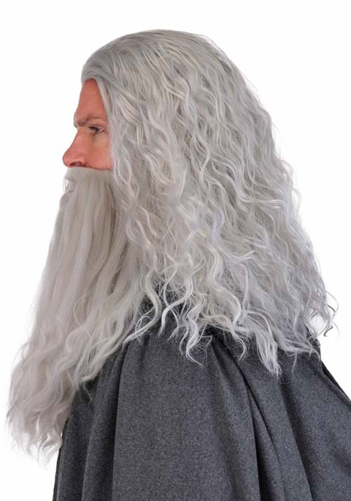 Men's Lord of the Rings Gandalf Costume Wig and Beard Set - US 4764