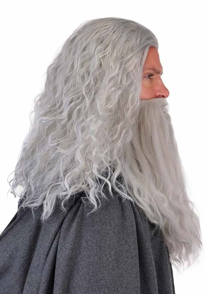Men's Lord of the Rings Gandalf Costume Wig and Beard Set - US 4764
