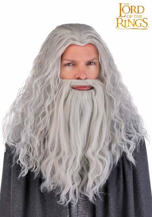 Men's Lord of the Rings Gandalf Costume Wig and Beard Set - US 4764