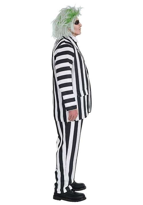 Plus Size Beetlejuice Striped Suit Costume for Men - US 2754