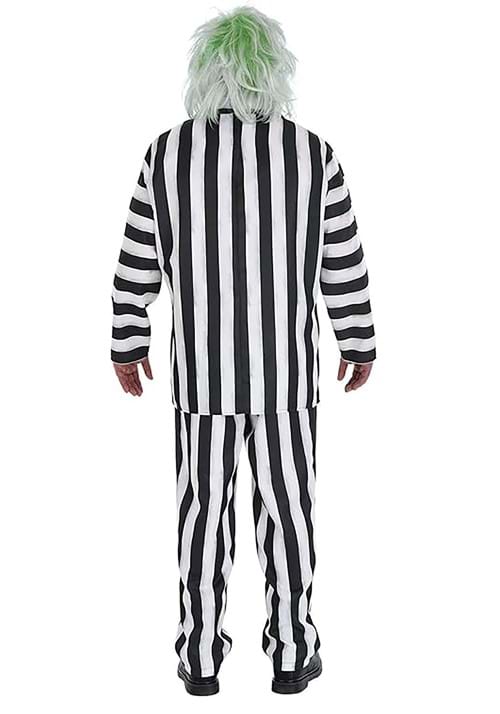 Plus Size Beetlejuice Striped Suit Costume for Men - US 2754