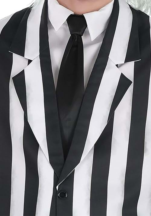 Plus Size Beetlejuice Striped Suit Costume for Men - US 2754