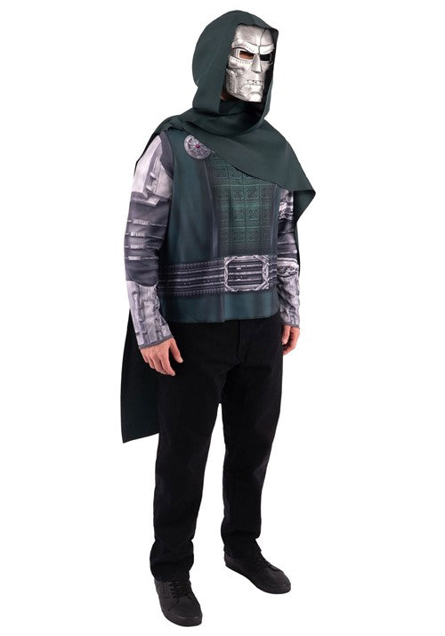 Men's Marvel Doctor Doom Costume Top with Mask - US 6963