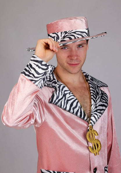 Men's Pink 70's Pimp Suit Costume - US 4440