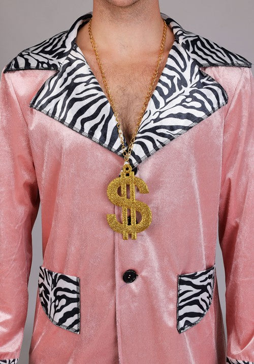 Men's Pink 70's Pimp Suit Costume - US 4440