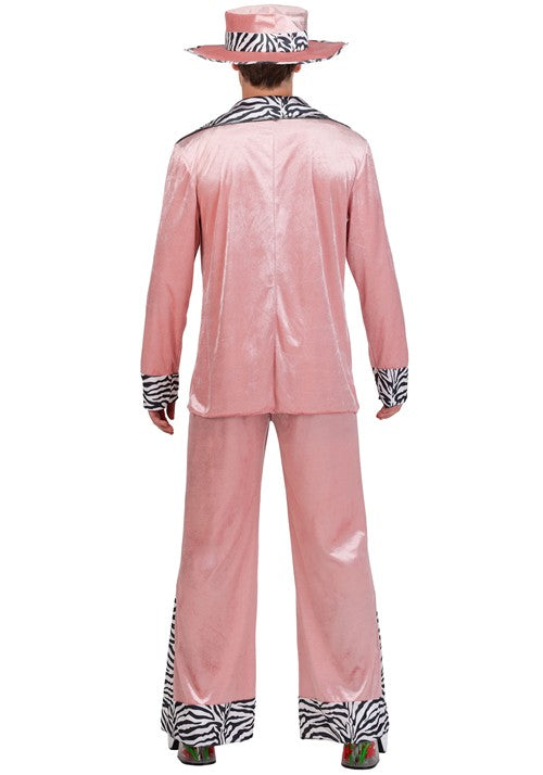 Men's Pink 70's Pimp Suit Costume - US 4440
