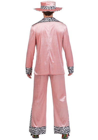 Men's Pink 70's Pimp Suit Costume - US 4440