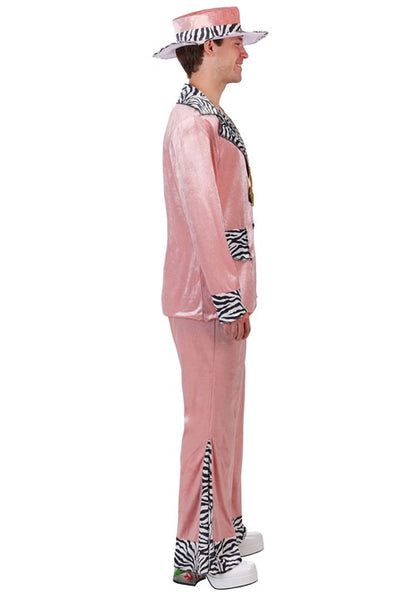 Men's Pink 70's Pimp Suit Costume - US 4440