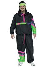Plus Size 80's Track Suit Costume for Men - US 0264