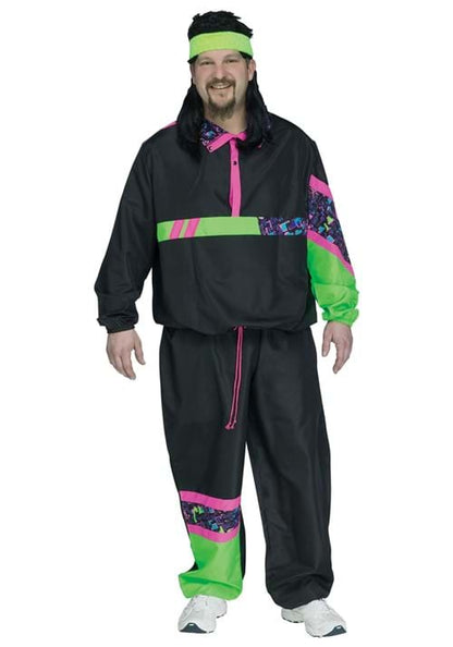 Plus Size 80's Track Suit Costume for Men - US 0264
