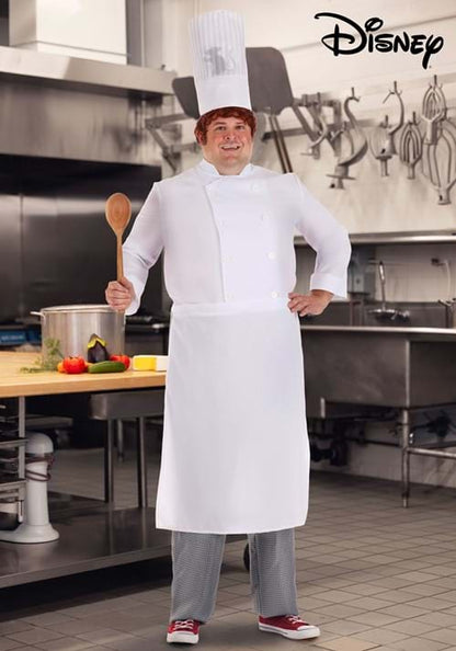 Men's Plus Size Disney and Pixar Alfredo Linguini Ratatouille Costume with Light Up Hat - US 0351