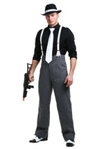 Men's Plus Size Mafia Underboss Costume - US 0594