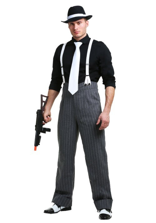 Men's Plus Size Mafia Underboss Costume - US 0594