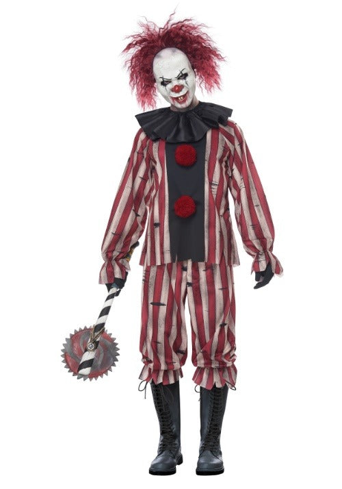 Men's Plus Size Nightmare Clown Costume - US 7851