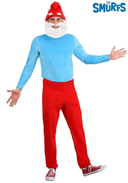 Plus Size Papa Smurf Costume for Men - US 2771