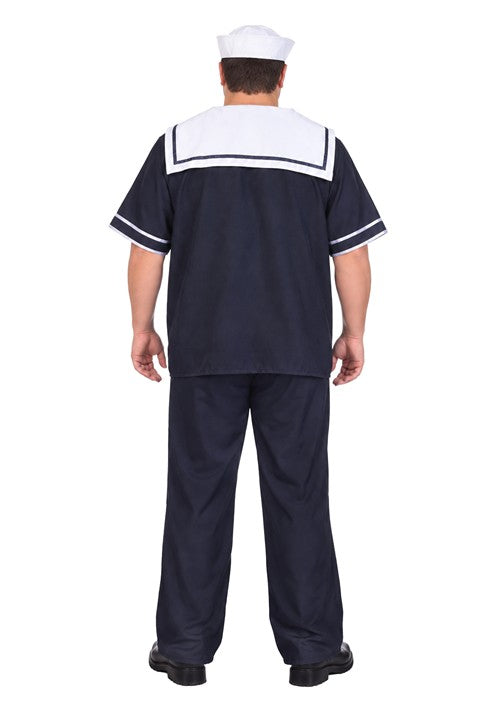 Plus Size Blue Sailor Man Costume for Men - US 8431