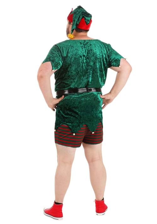 Men's Plus Size Sexy Christmas Elf Costume - US 4688