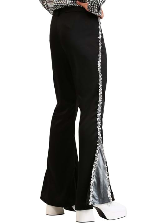 Plus Size Silver Sequin Disco Pants for Men - US 8603