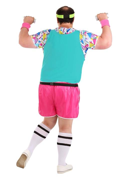 Plus Size Work It Out 80s Costume for Men - US 2512