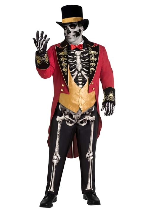 Plus Size Skeletal Ringmaster Costume for Men - US 8274