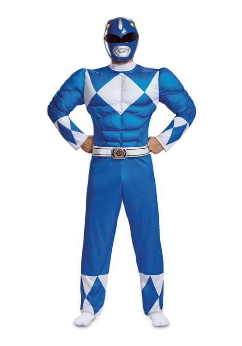 Power Rangers Blue Ranger Men's Muscle Costume - US 4922