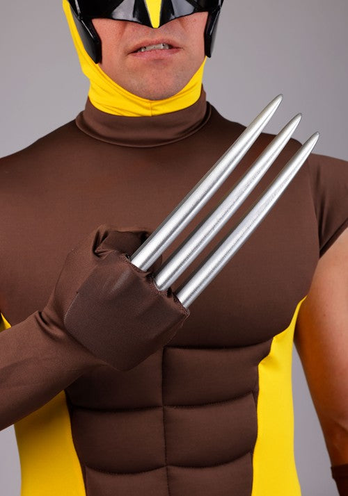 Men's Premium Marvel X-Men Brown Wolverine Costume - US 3693