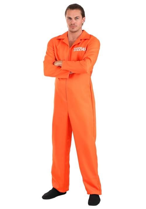 Men's Orange Prison Jumpsuit - US 3976