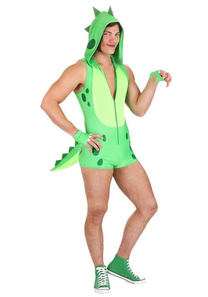 Sexy Dino Costume Romper for Men - US 6992