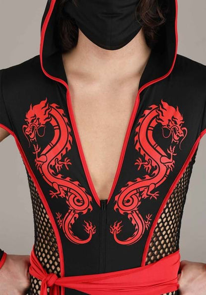Sexy Dragon Ninja Costume for Men - US 0732