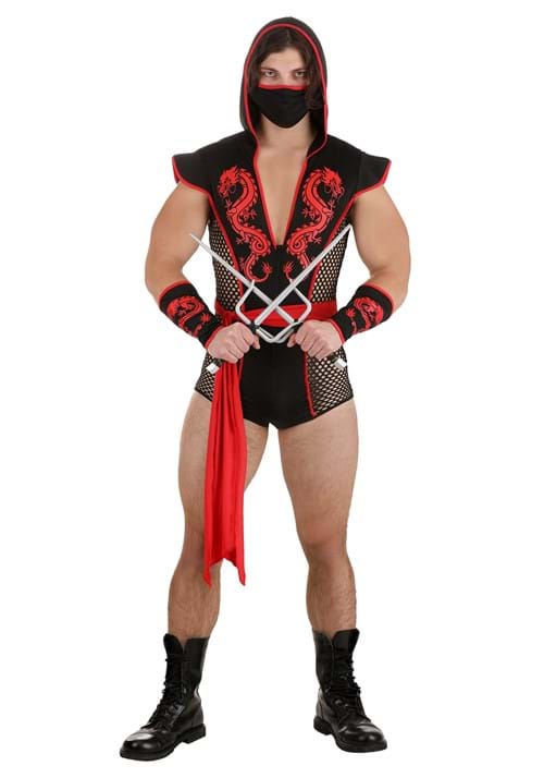 Sexy Dragon Ninja Costume for Men - US 0732