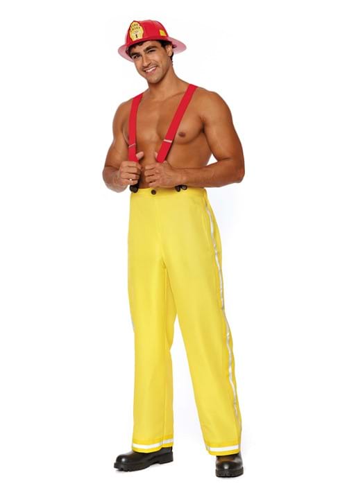 Sexy Fiery Fighter Costume for Men - US 7023